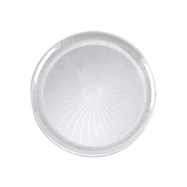 Elite 16IN Clear Round Polystyrene Tray 25x