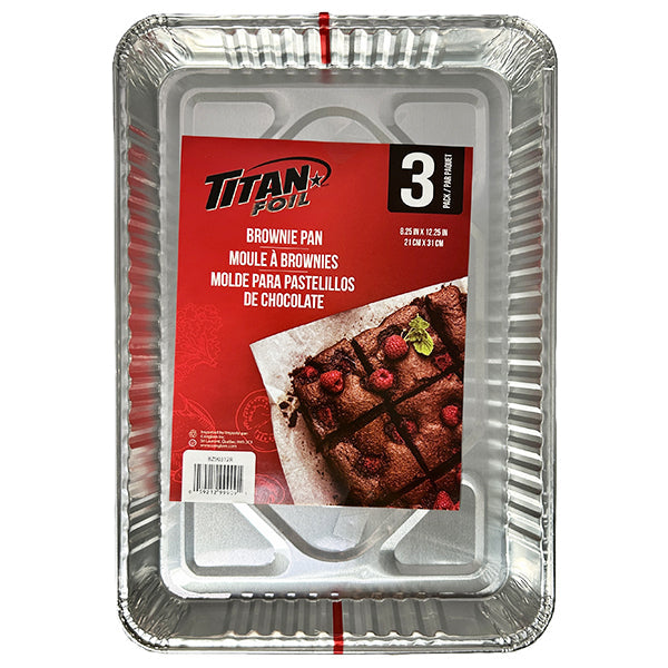 Titan Foil Ultra Brownie Pan 3-Pack
