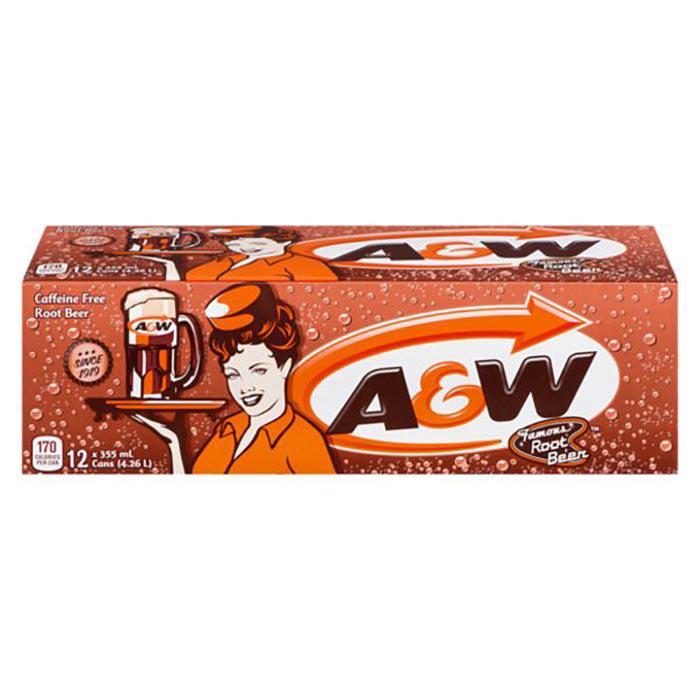 A&W Aw Root Beer Cans 355 mL