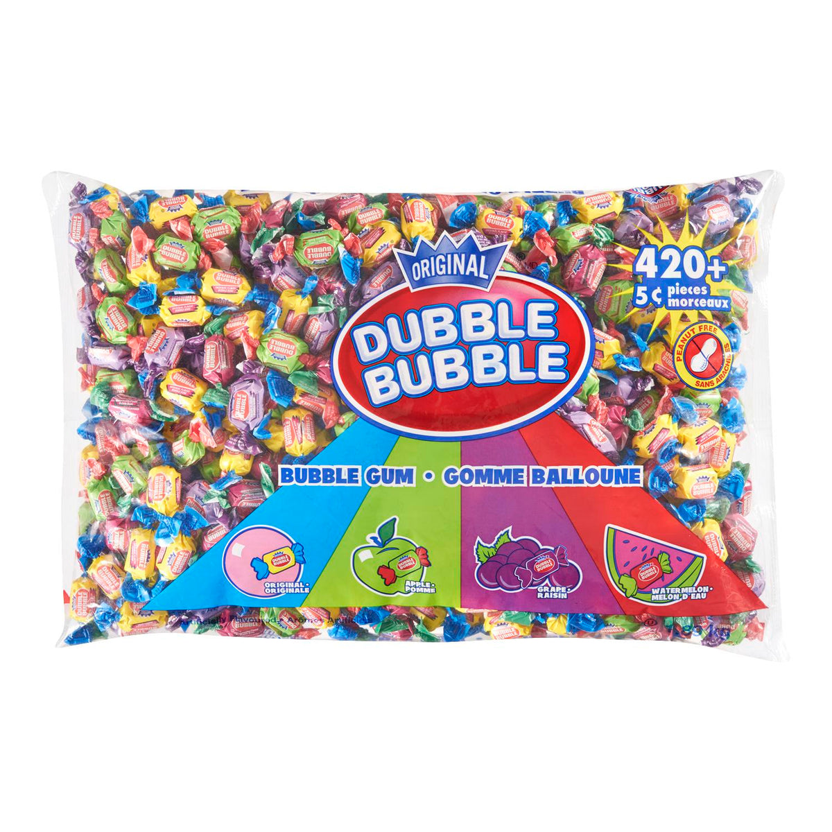 Dubble Bubble Assorted 420 ct 1.89 kg