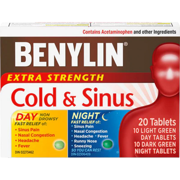 Benylin Extra Strenghtcold and Sinus Day/night 20-Pack