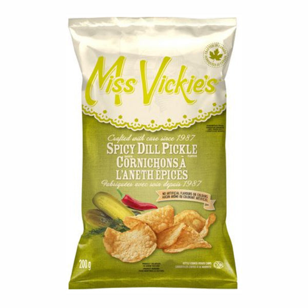 Miss Vickies Spicy Dill Pickle Flavour Kettle Cooked 200 g