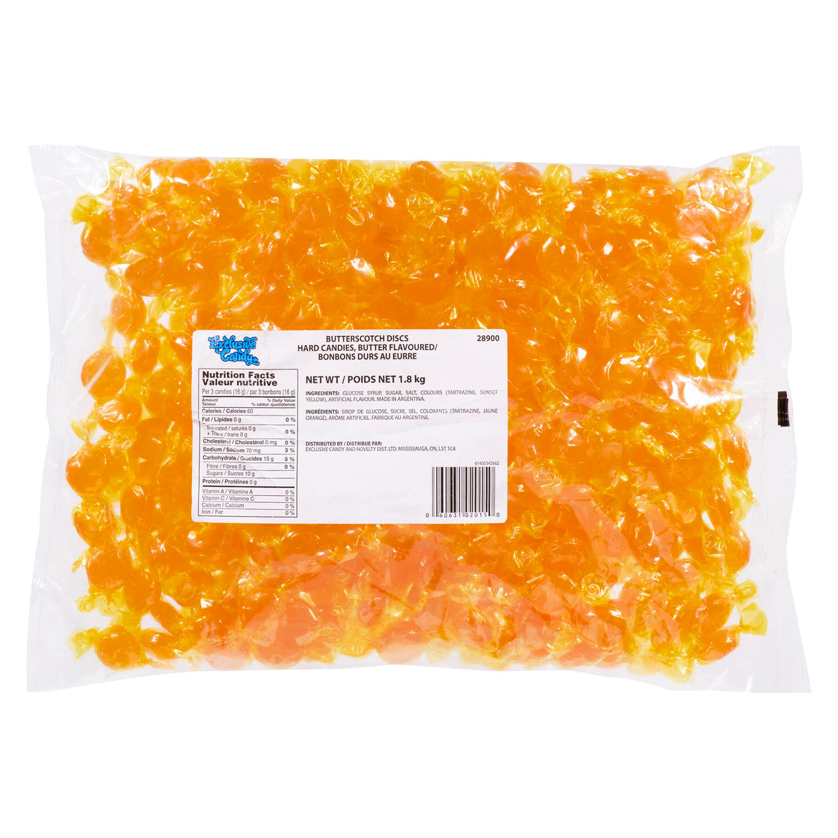 Exclusive Butterscotch Discs 1.8 kg