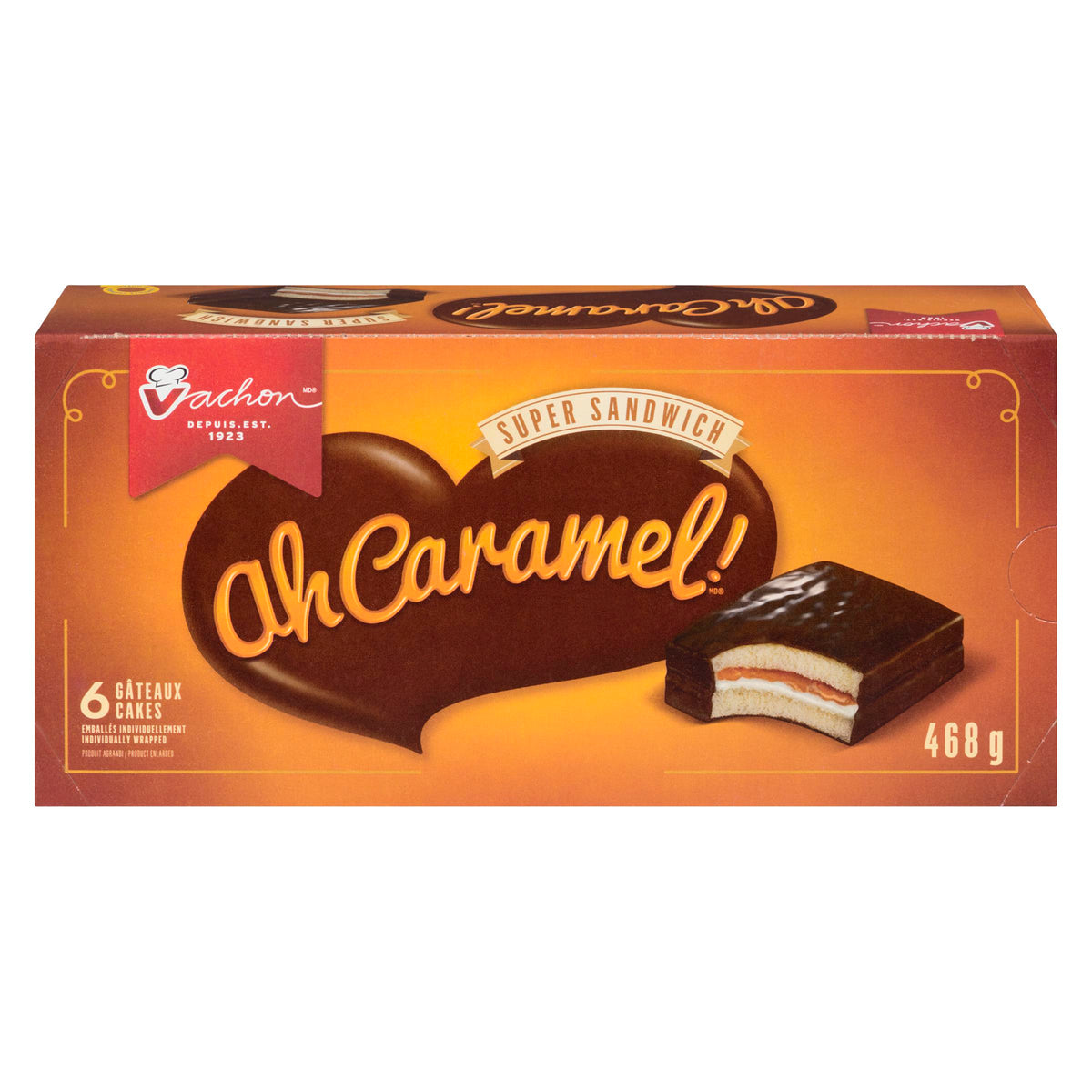 Vachon Super Ah Caramel Sandwich 468 g