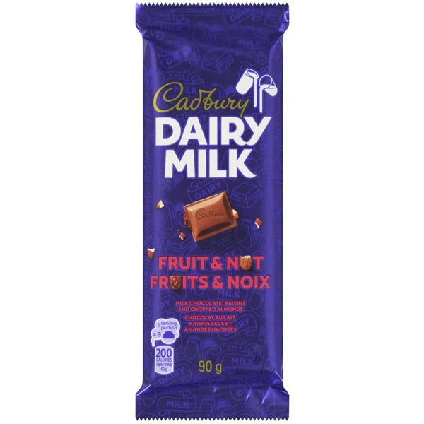 Cadbury Dairy Milk Fruit & Nut Bar 90 g