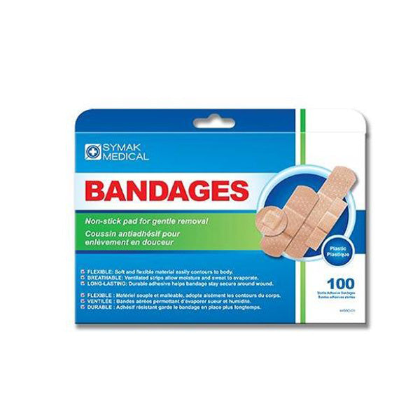 Symak Plastic Bandages 100 ct