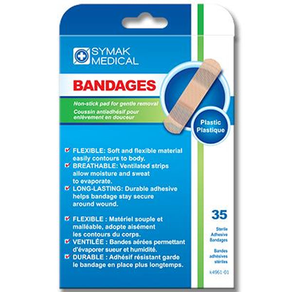 Symak Medical Sterile Plastic Adhesive Bandages 35 ct