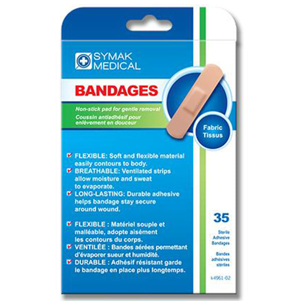 Symak Fabric Bandages 35-Pack