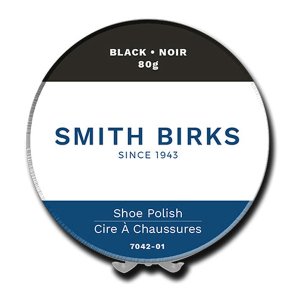 Smith Birks Wax Shoe Polish Black 80 g