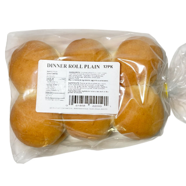 B&a Bakery Plain White Dinner Rolls 12 pc