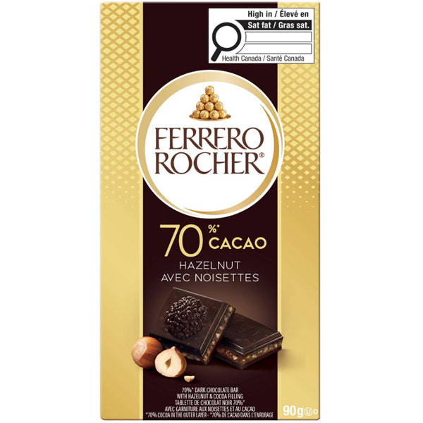 Ferrero Rocher Dark Hazelnut Bar 90 g