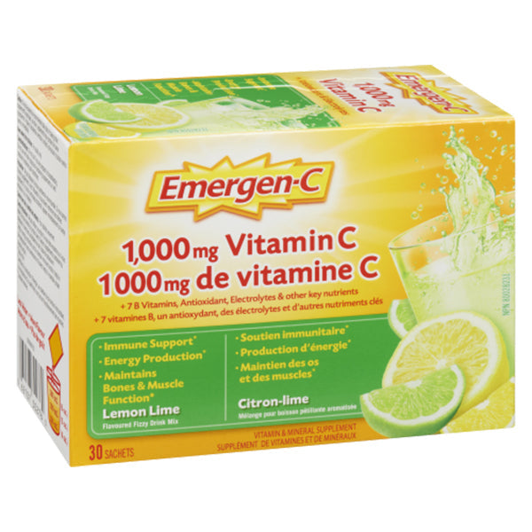 Emergen Emergen-c Lemon Lime 30's