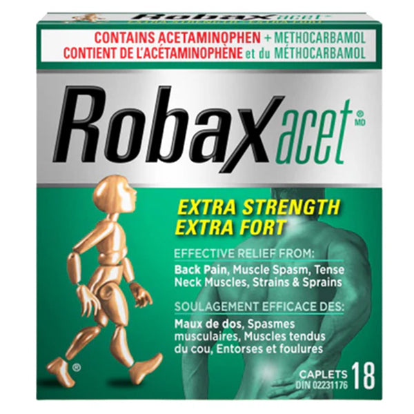 Robax Acet Back & Muscle Pain/tense Neck Muscles 18 ct