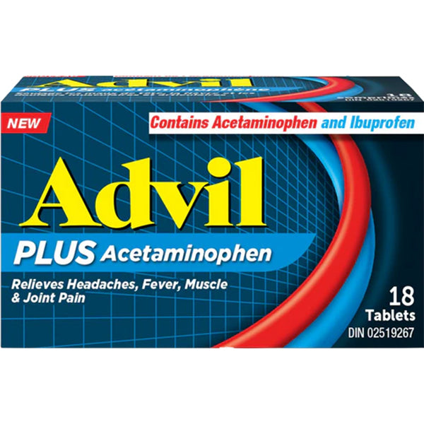 Advil Plus Acetaminophen Tablets 18 ct