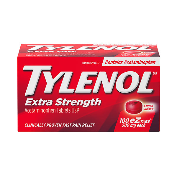 Tylenol X-strength Ez Tabs 500mg 100 ct