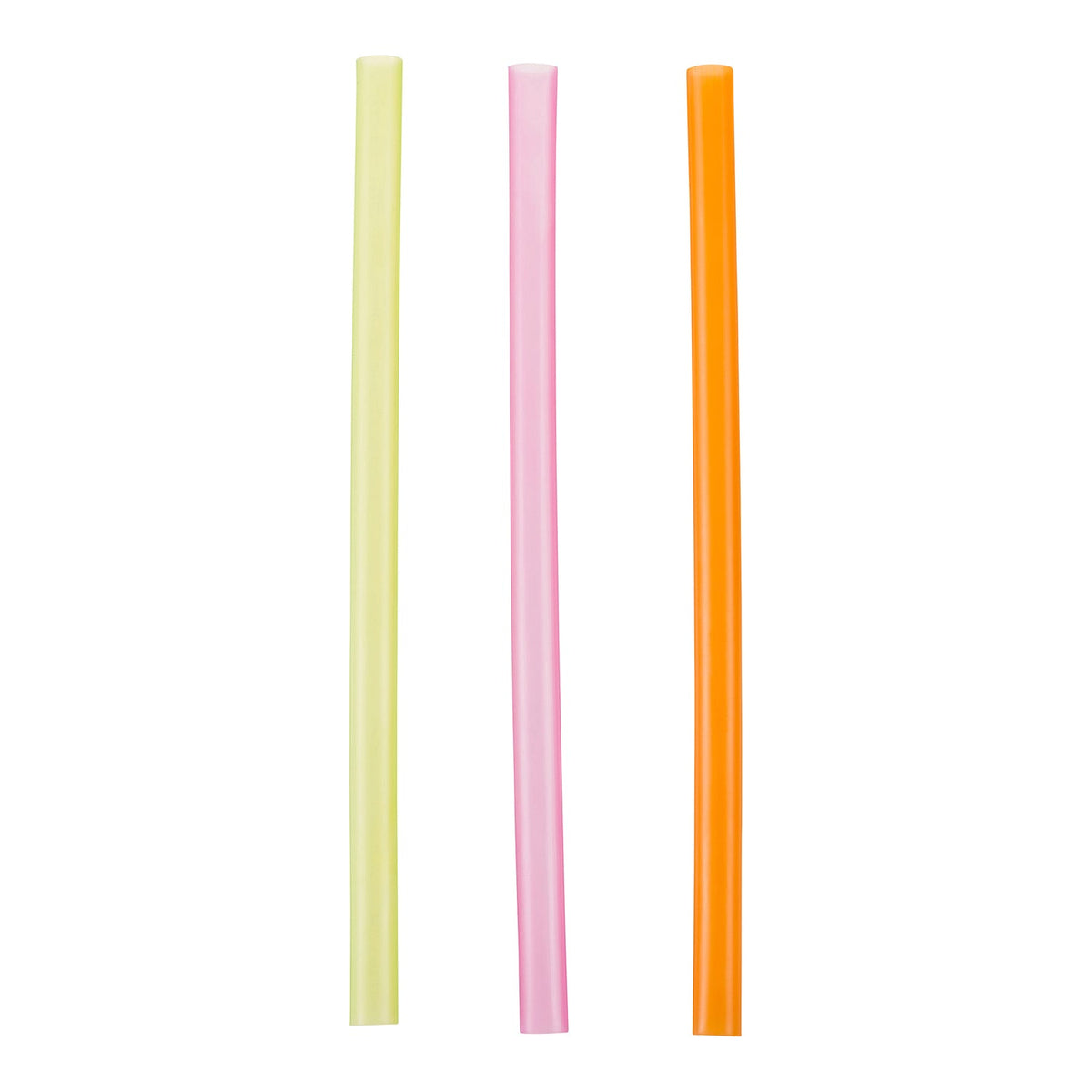 Stone Bubble Tea 10in Straw Wrpd Mixed Neon 500 ct