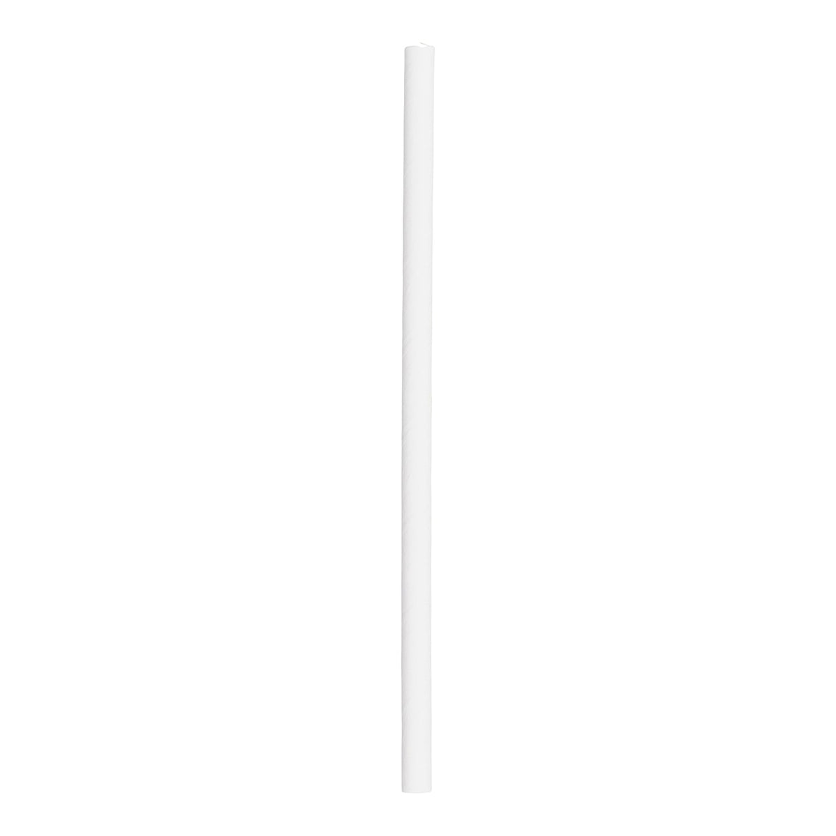 Stonestraw 8" Solid White Super Jumbo Paper Straw 300 ct