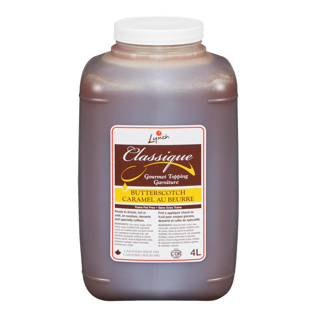Lynch Ly Classic Butterscotch Topping 4 L