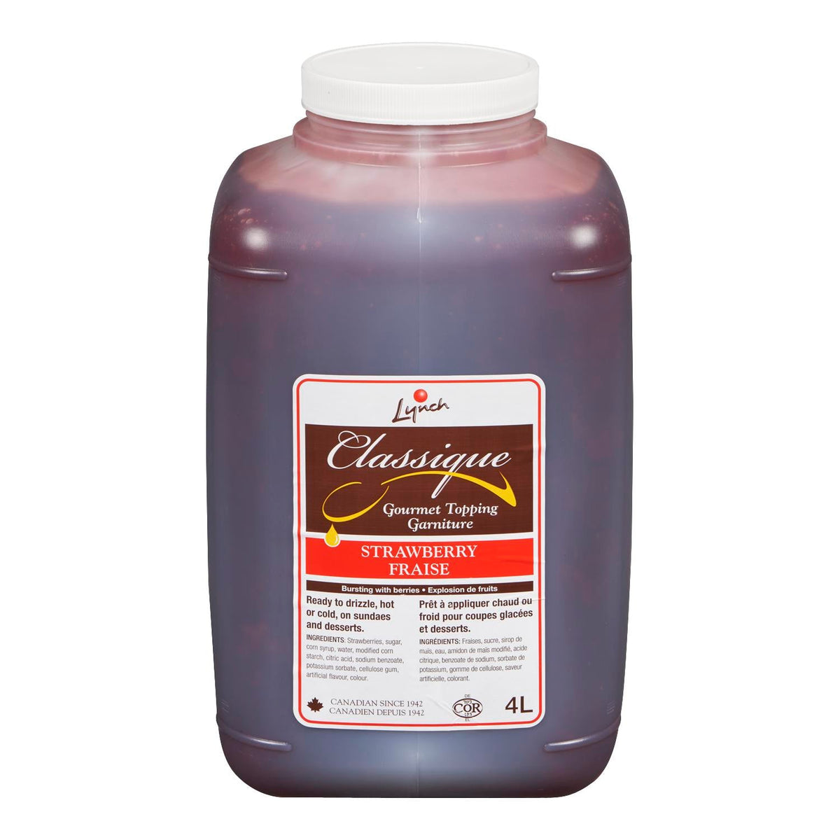 Lynch Classic Strawberry Topping 4 L