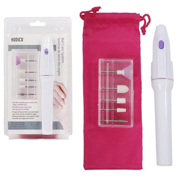 Bodico Nail Care System with 5 Attachments Clamshell