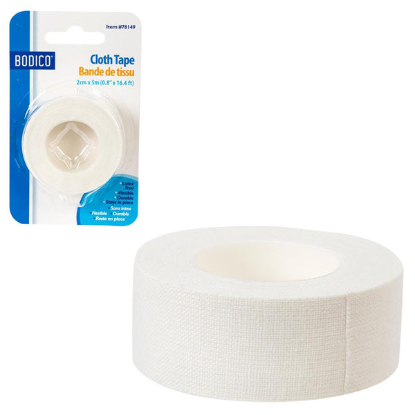 Bodico White Cloth Tape 2x5 Cm