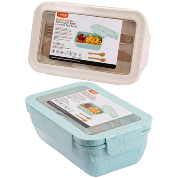 Luciano Bento Lunch Box with Cutlery 2COLORS