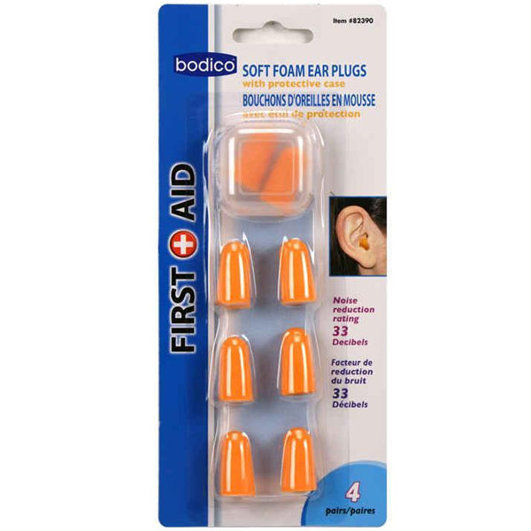 Bodico 4PAIR Ear Plugs W/storage Box