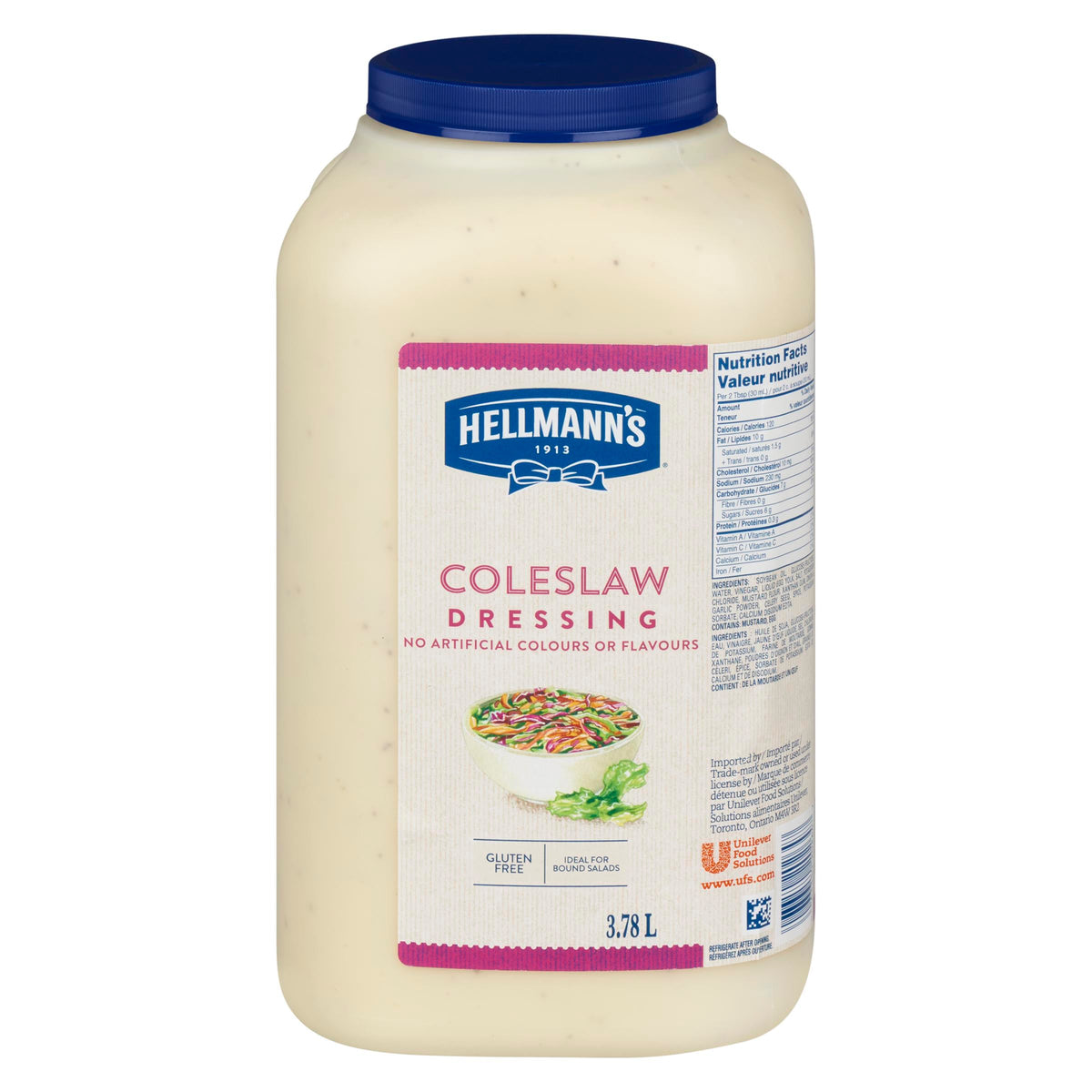 Hellmanns Coleslaw Dressing 3.78 L