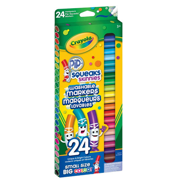 Crayola 24 pc Pip-squeaks Skinnies Markers Fine Line Washable