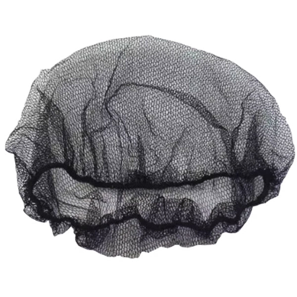 Safe-t Wear 24" Black Hairnets Nylon 100 ct