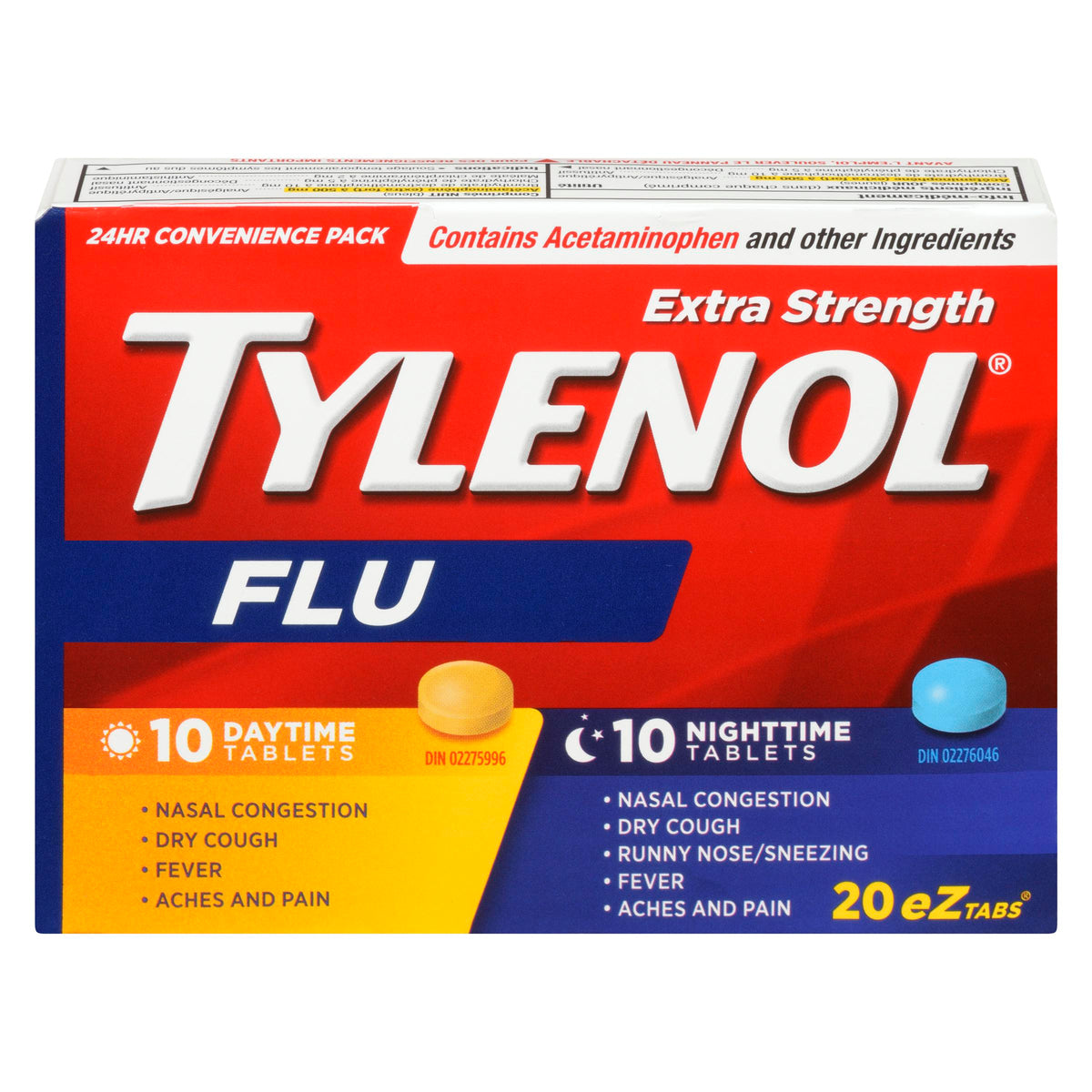 Tylenol Flu X Extra Str Day/ Night Tabs 20 ct