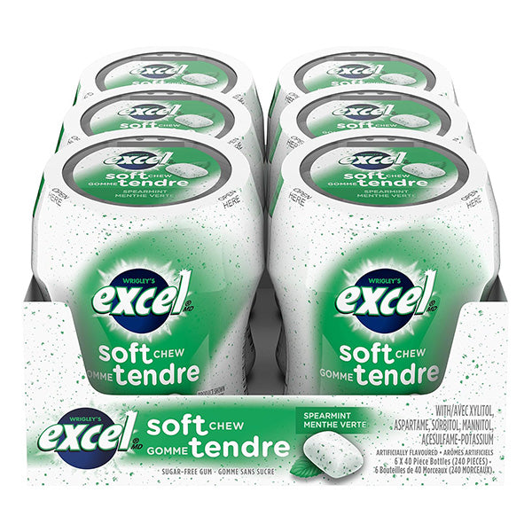 Excel Soft Chew Bottles Spearmint 40 pc