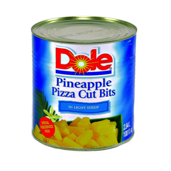 DOLE Pineapple Pizza Cut Bits in Light Syrup 2.84 L