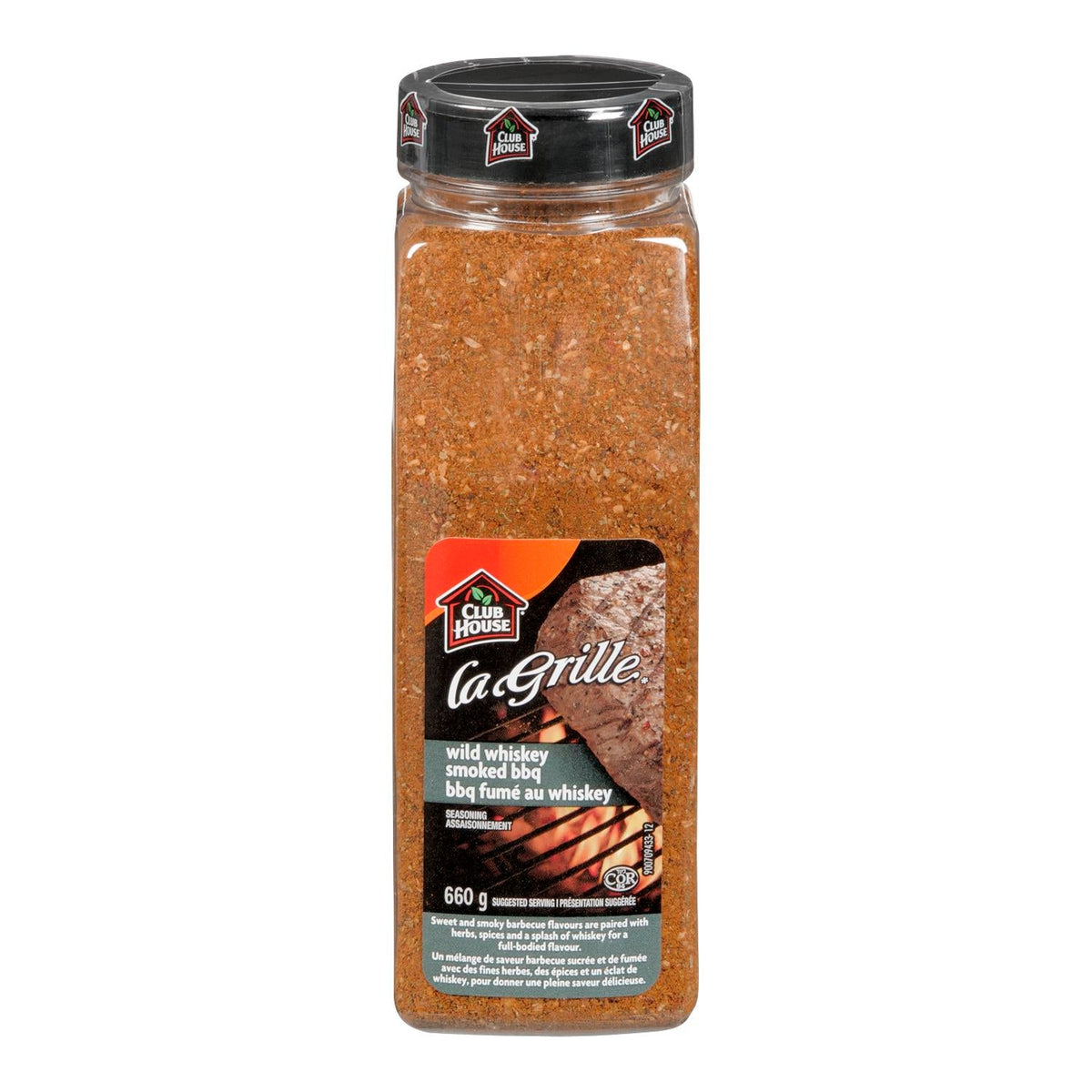 Club House La Grille Wild Whiskey Bbq Seasoning 660 g