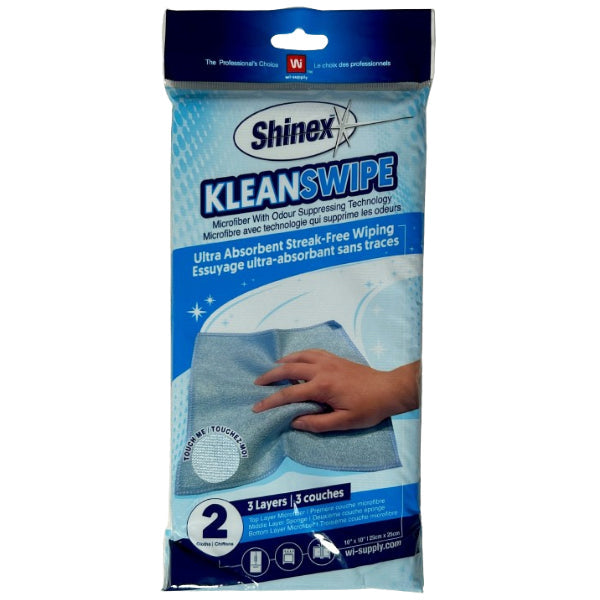 Shinex Kleanswipe Microfiber W/odour Supressing Technology 10 2-Pack