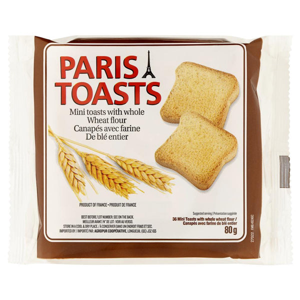 Paris Toasts Whole Wheat 80 g