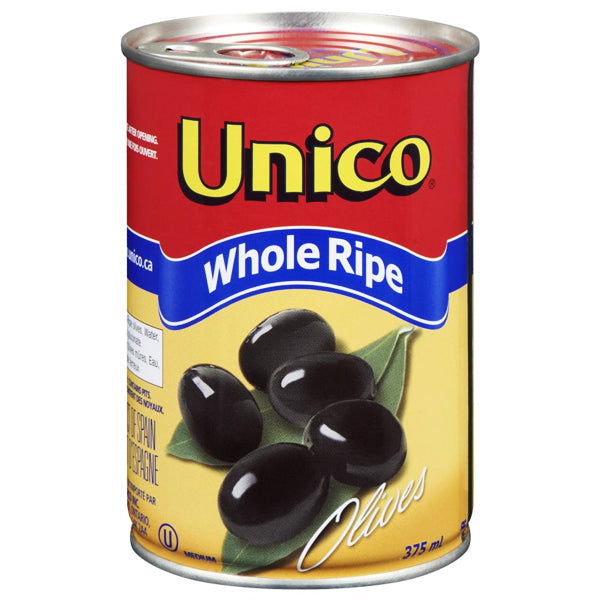 Unico Whole Ripe Olives 375 mL
