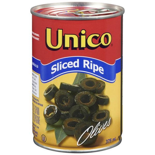 Unico Sliced Black Olives 375 mL