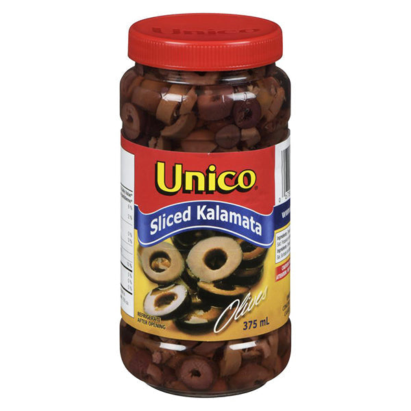 Unico Sliced Kalamata Olives 375 mL
