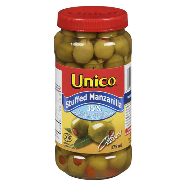 Unico Stuffed Manzanilla Low Salt 375 mL