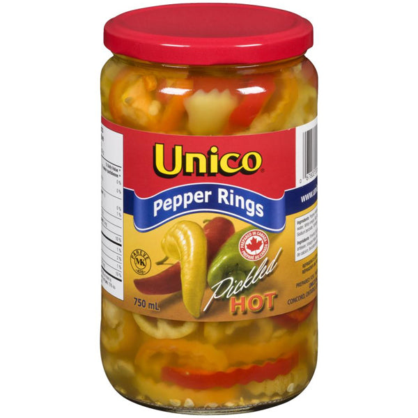 Unico Hot Pepper Rings 750 mL