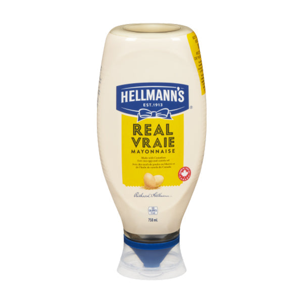 Hellmanns Real Big Squeeze Mayonnaise 750 mL