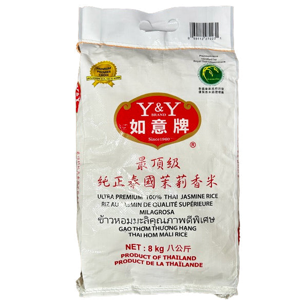 Y&Y Jasmine Scented Rice 8 kg