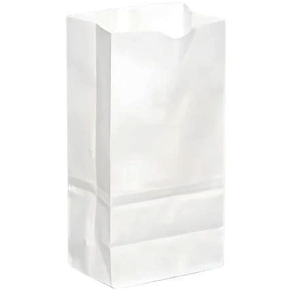 Rosenbloom Plain White Grocery Bags 6LB 500 ct