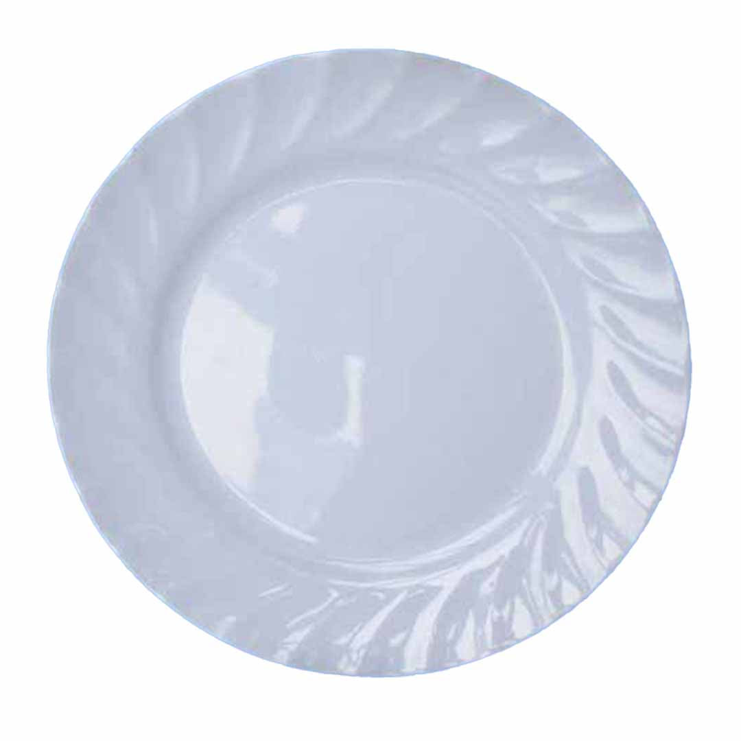 Standa Plate 8in-MEL.WHITE Scal.