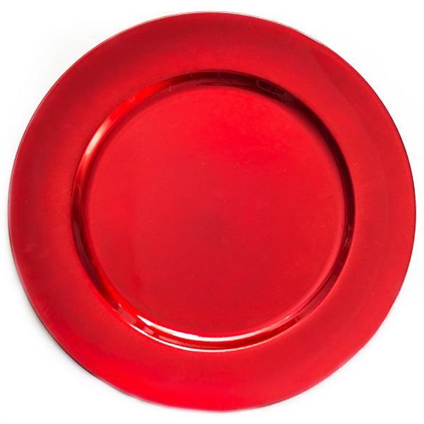 Standa Charger Plate 13IN Plain Red