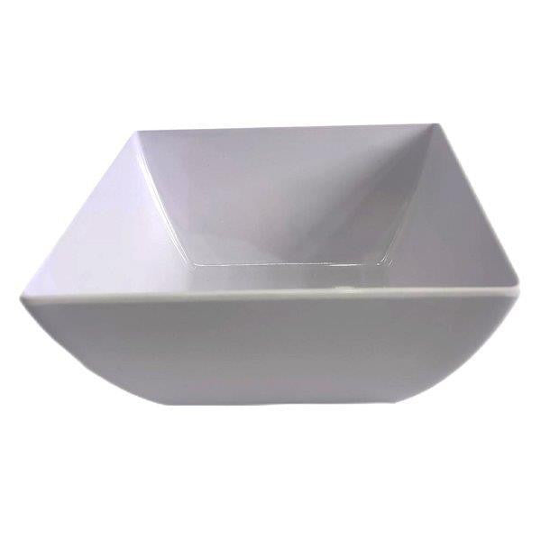 Standa White Square Melamine Bowl 12IN 12x1 ct