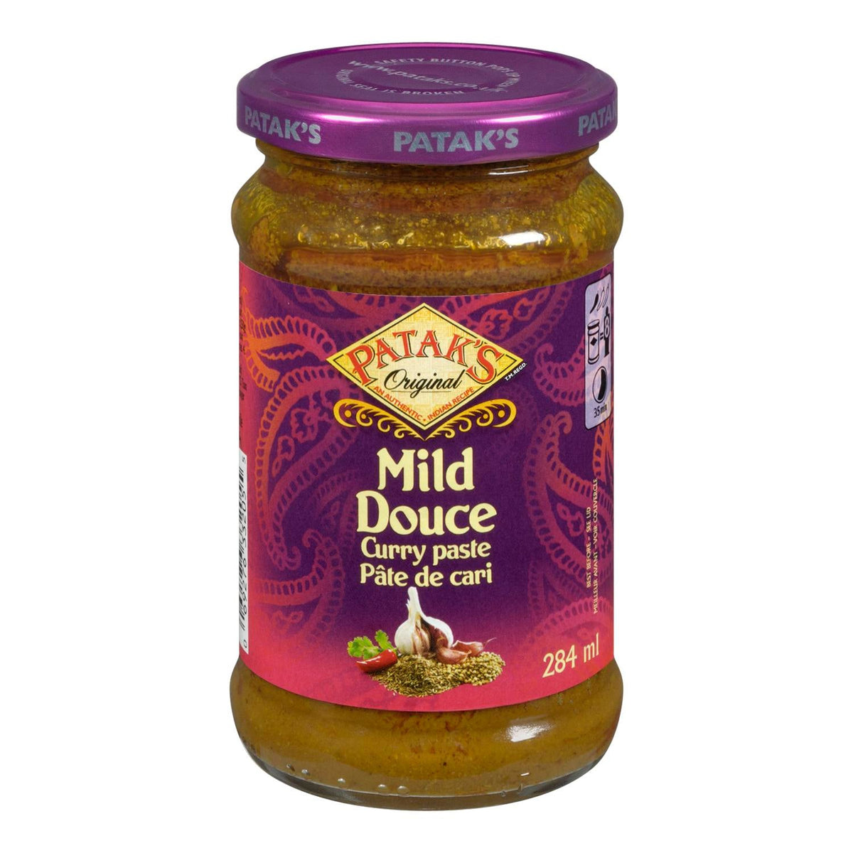 Pataks Mild Curry Paste Gb 284 mL
