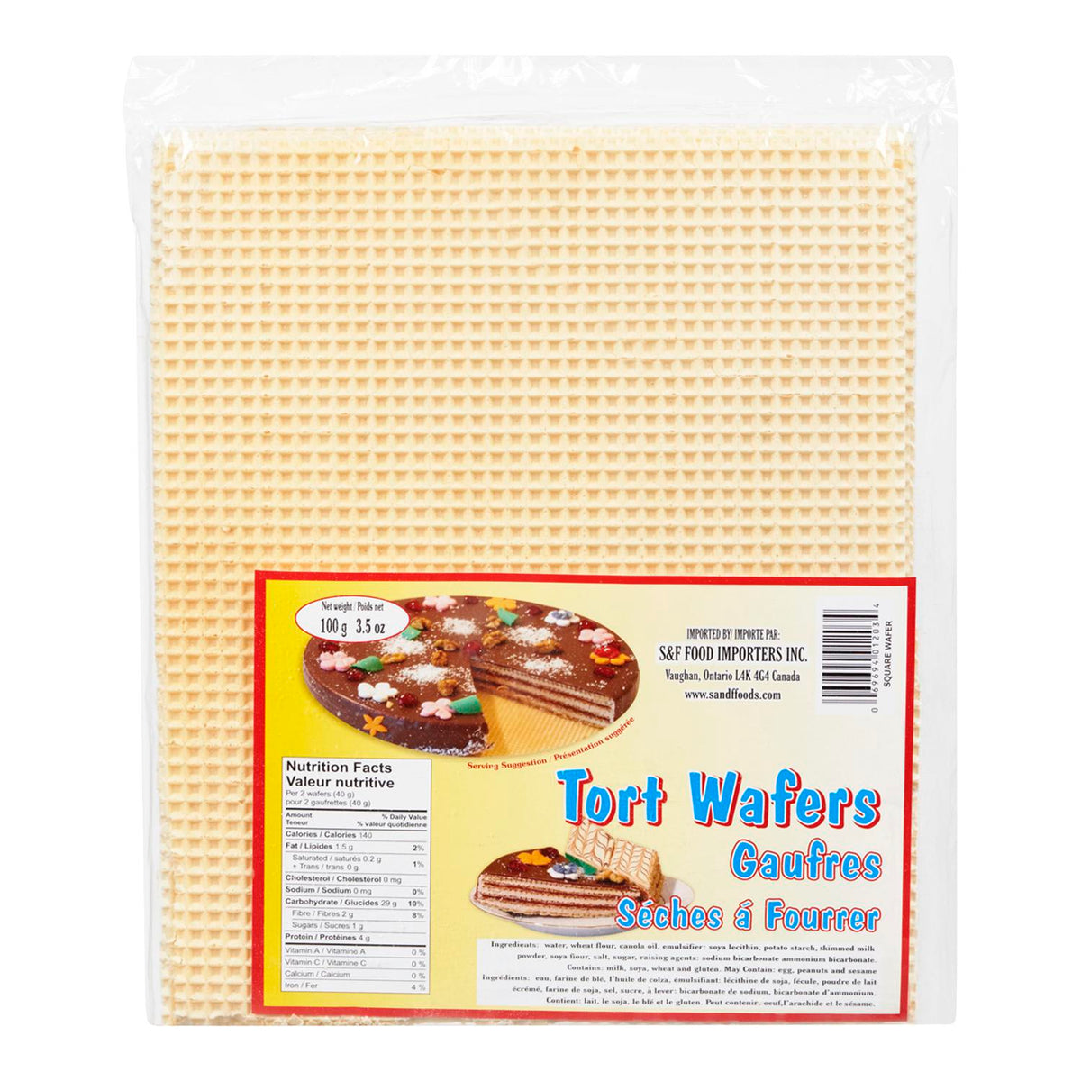 Torte Wafers Square 100 g