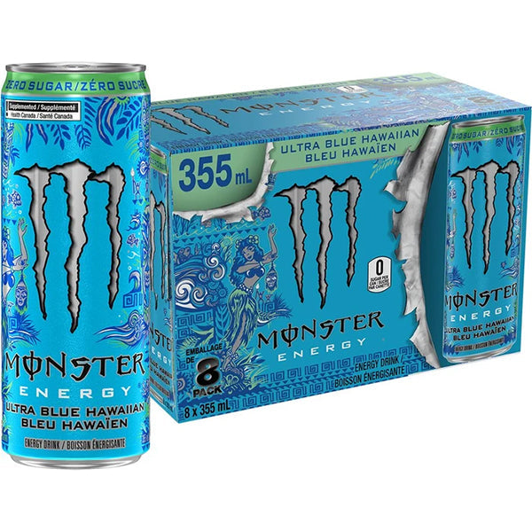 Monster Energy Ultra Blue Hawaiian Zero Sugar 355 mL